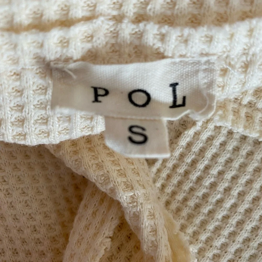 POL Cream Textured Knit Sweatshirt - Picture 2 of 10